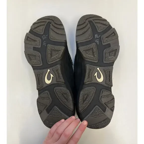 OluKai Men's Na'i Leather WP Waterproof Drop-In Heel Comfort Slip-On - Size 13 - Picture 9 of 11